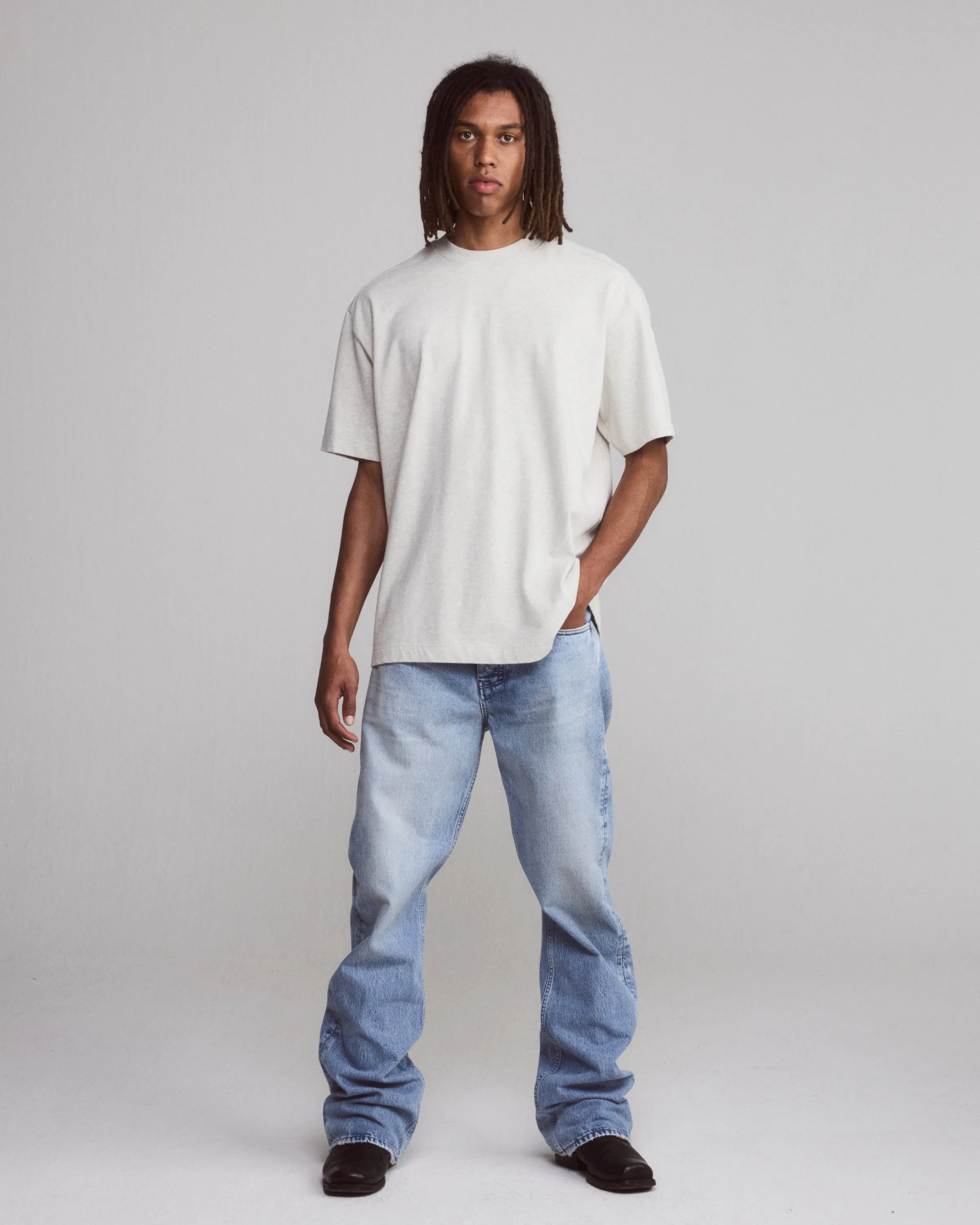 Bruce T-Shirt Oat Melange