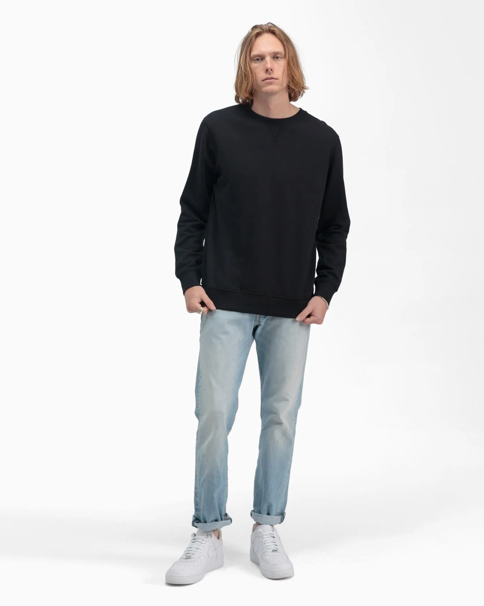 Crewneck Fleece Sweatshirt (Black)