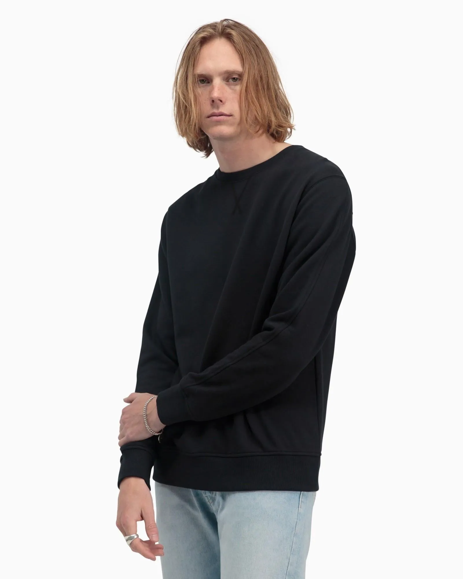 Crewneck Fleece Sweatshirt (Black)