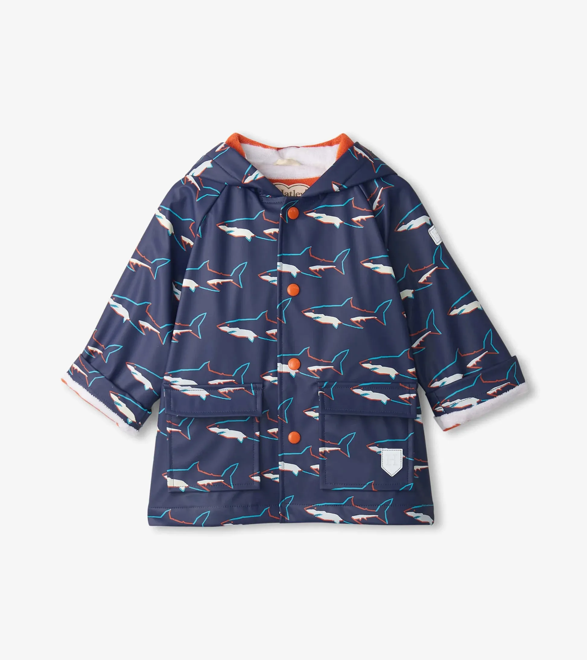Hatley - Raincoat, Colour change sharks