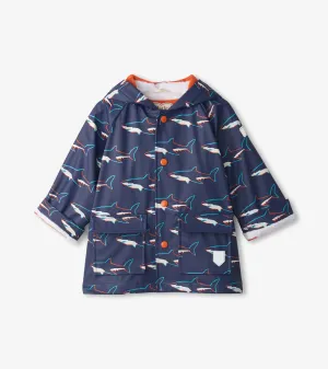 Hatley - Raincoat, Colour change sharks