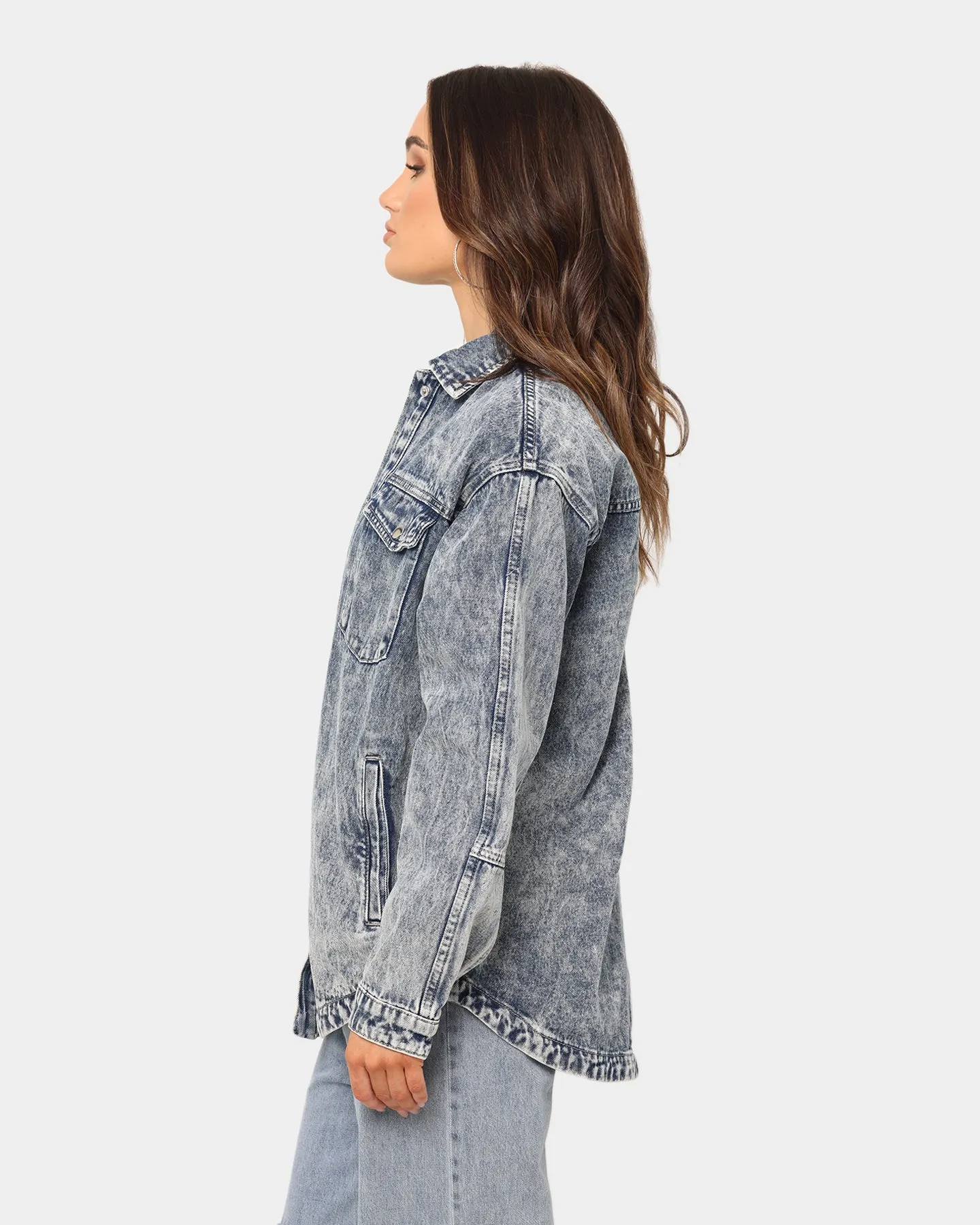 XXIII Women's Chrissy Denim Shacket Blue